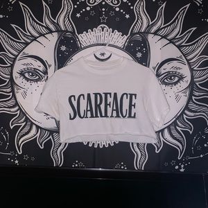 SCARFACE graphic tee.